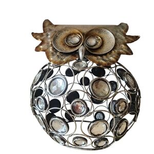 Pier 1 Metallic Owl Sculpture